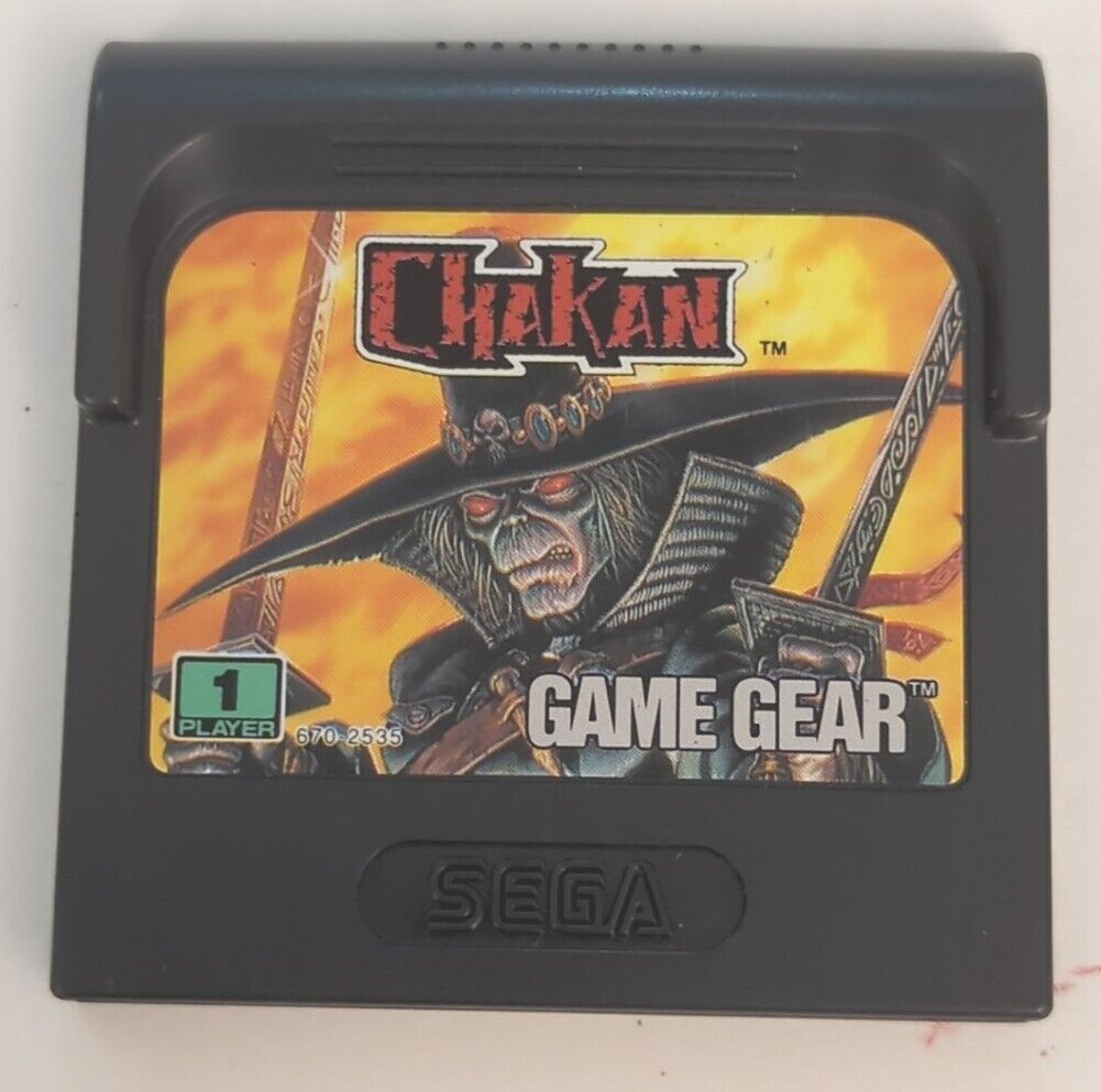 Chakan Sega Game Gear Authentic Cartridge  Only  Tested