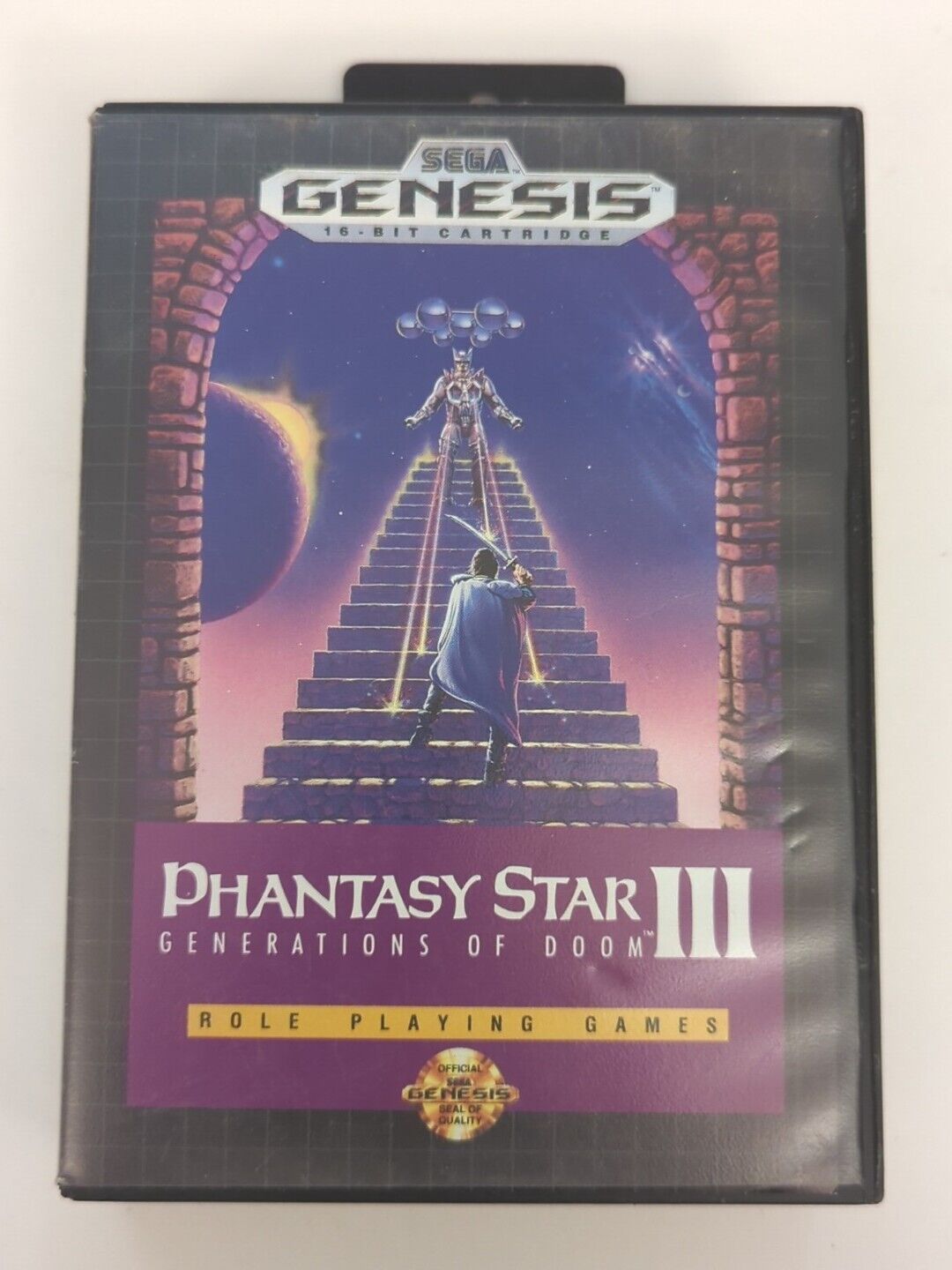 Phantasy Star III: Generations of Doom -Sega Genesis, Game And Box Only, Working