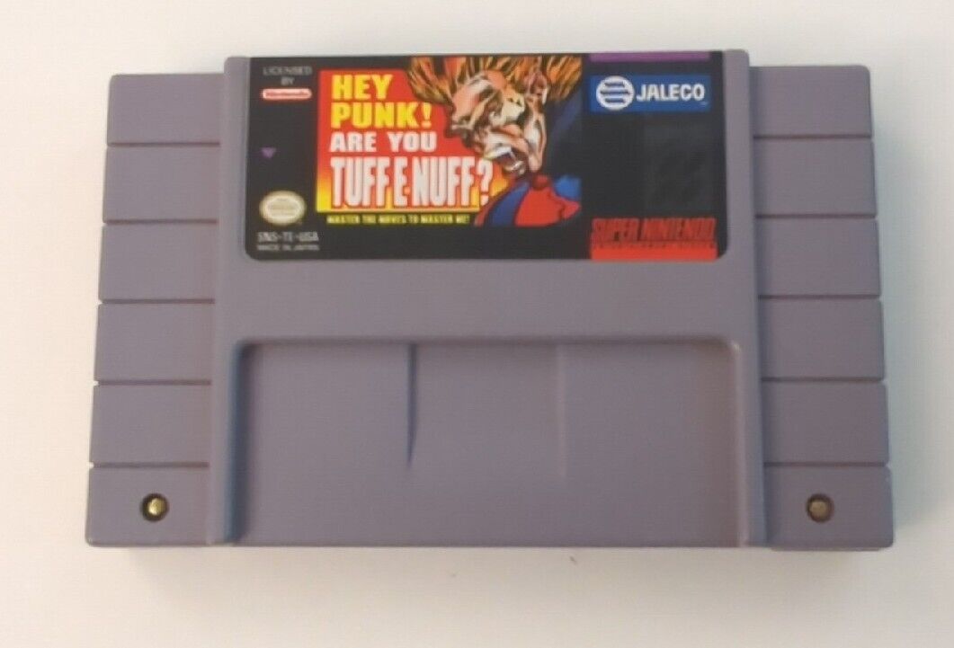 Hey Punk Are You Tuff E Nuff SNES Super Nintendo Cartridge Only - Tested & Works