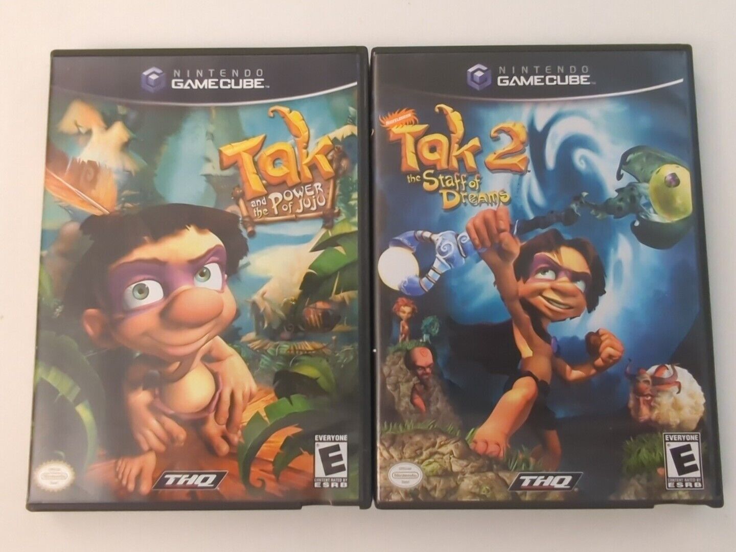 Tak and the Power of Juju & Tak 2 Staff Of Dreams Lot(Nintendo GameCube) Tested