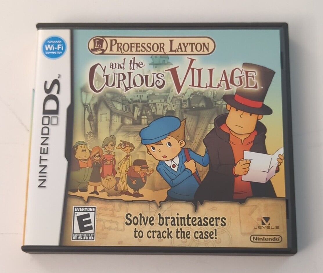 Professor Layton and the Curious Village - Nintendo DS - Complete In Box