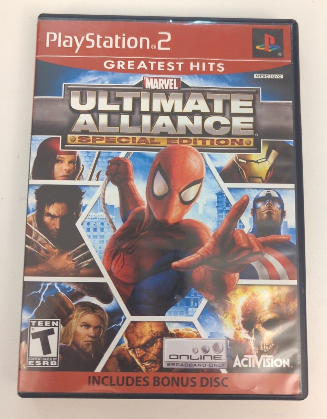 PS2 Marvel Ultimate Alliance Special Edition Playstation 2 Complete w Bonus Disc