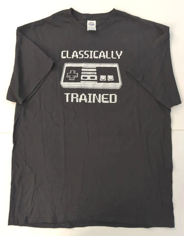 Nintendo Classically Trained Retro Video Games Men's Black T-Shirt Size XL