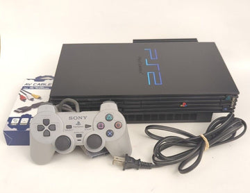 Sony PlayStation 2 PS2 Black Console Gaming System SCPH-30001 + HDD Adapter