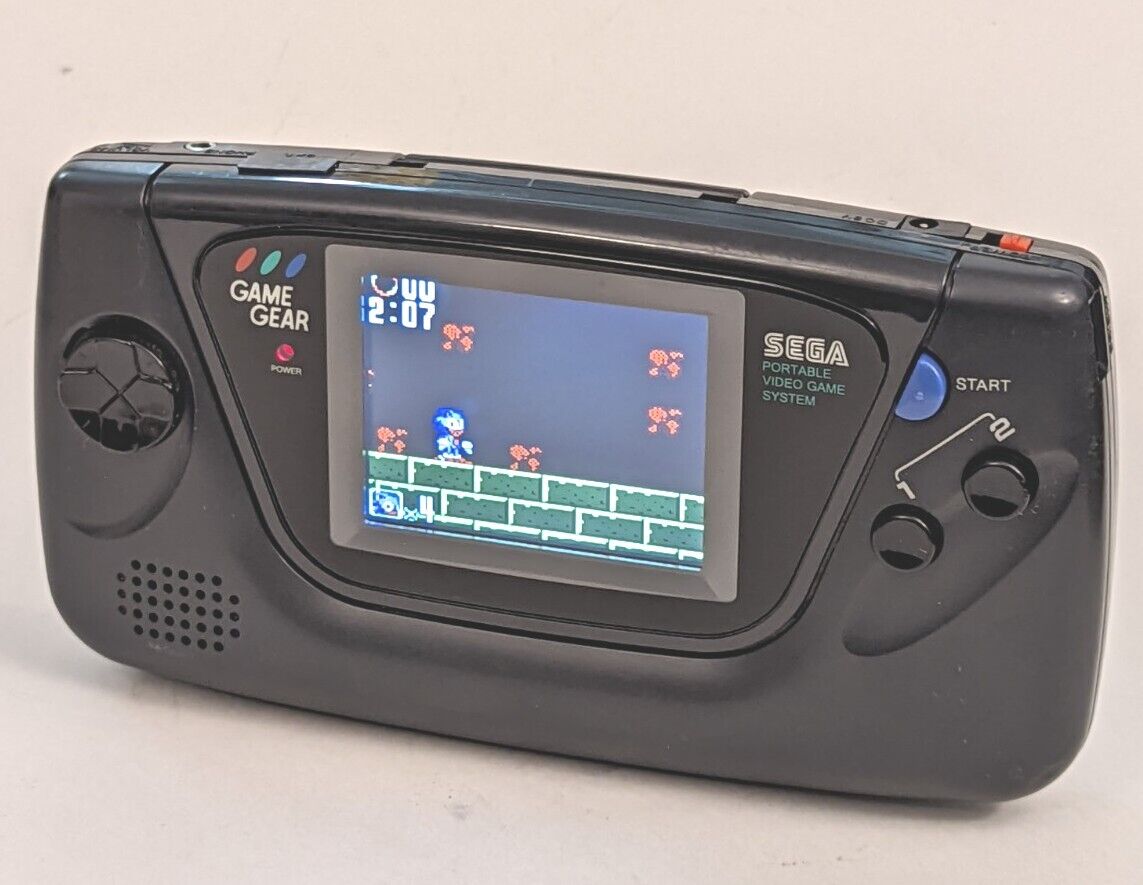 Sega Game Gear Console Fully Recapped TFT RetroSix CleanScreen LCD Mod OEM Shell