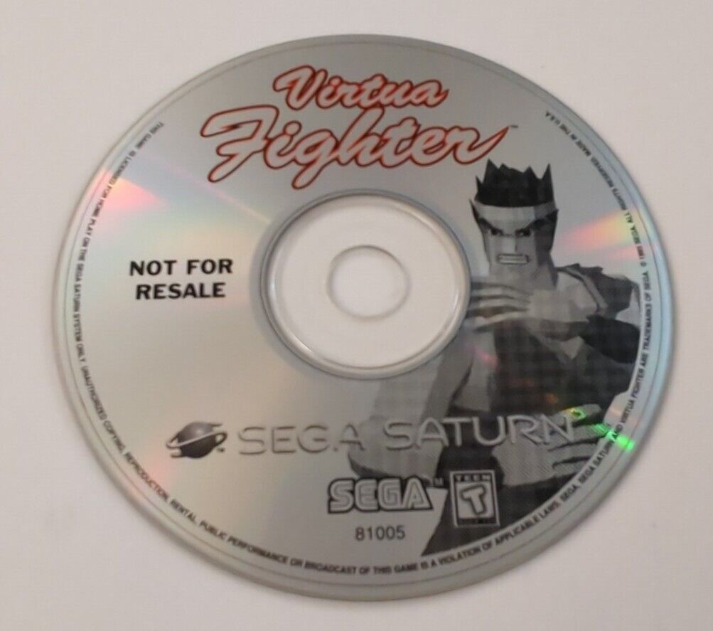 Virtua Fighter - Sega Saturn - Authentic - Disc Only - Not For Resale NFR TESTED