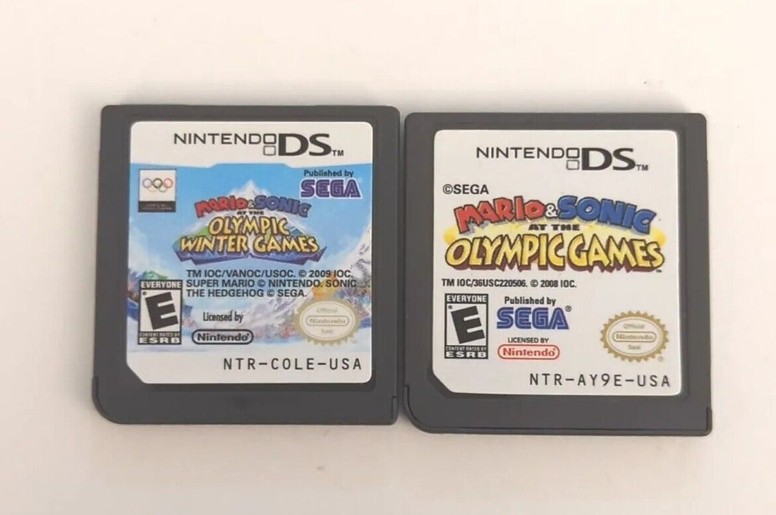 Mario & Sonic at the Olympic Games And Winter Games Lot Of 2 Nintendo DS