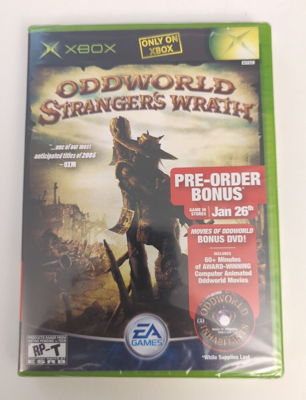 Oddworld Bonus DVD - Stranger’s Wrath Not A Game - Promo Item New sealed - xbox