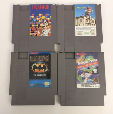 Nintendo NES Paperboy 2 Batman Dragon Power Dr. Mario Game LOT